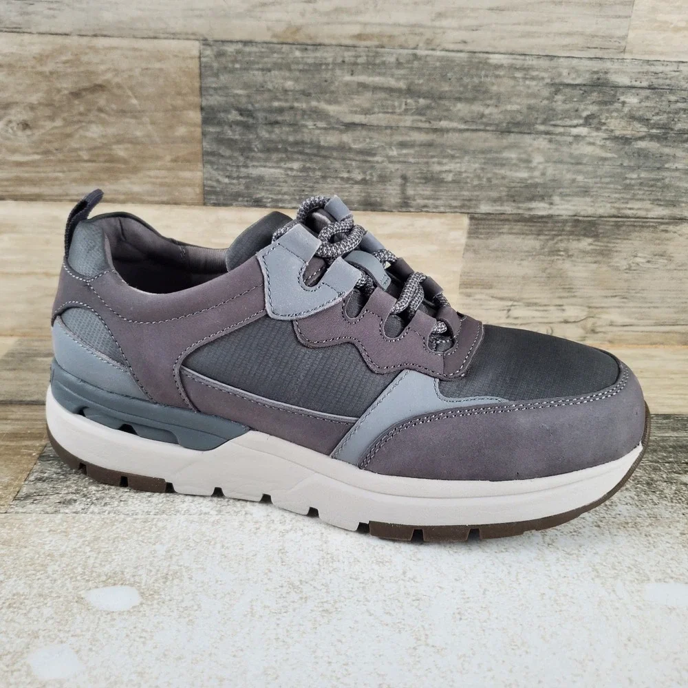 Rockport Works Pulse Tech Womens Work Shoes Sz 6 M Gray Leather Composite Toe